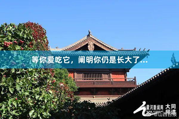 等你爱吃它，阐明你仍是长大了...