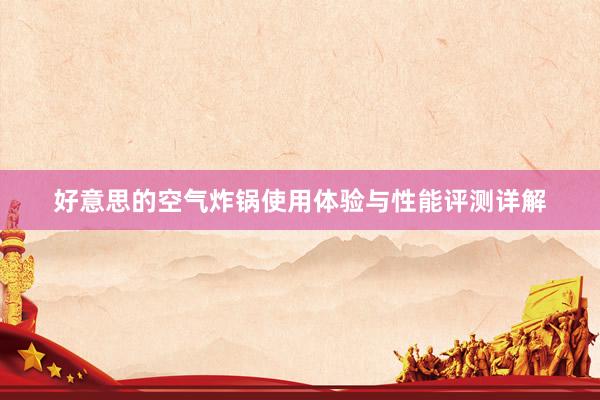好意思的空气炸锅使用体验与性能评测详解