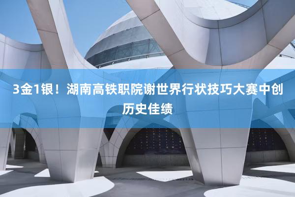3金1银！湖南高铁职院谢世界行状技巧大赛中创历史佳绩