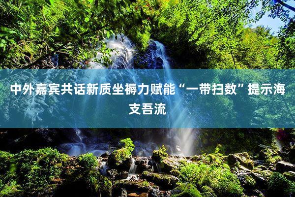 中外嘉宾共话新质坐褥力赋能“一带扫数”提示海支吾流