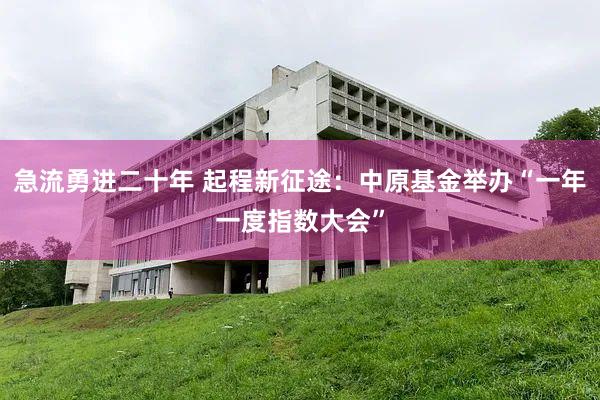 急流勇进二十年 起程新征途：中原基金举办“一年一度指数大会”