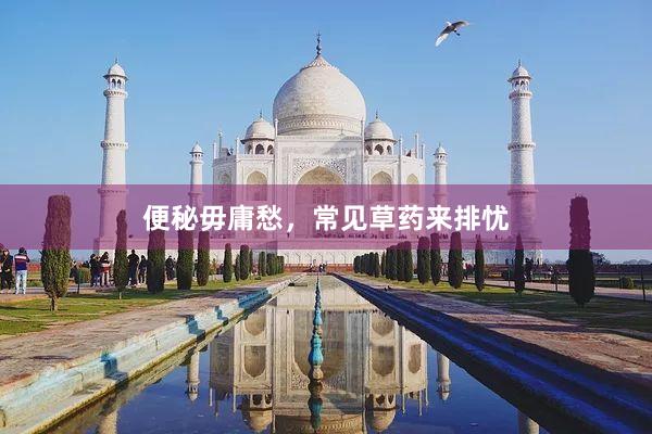便秘毋庸愁，常见草药来排忧